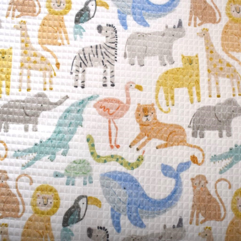 Printed Honeycomb JUNZO White / Multicolored